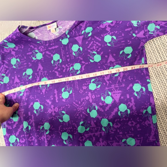 LuLaRoe Disney Minnie purple XXS Irma - Picture 5 of 5